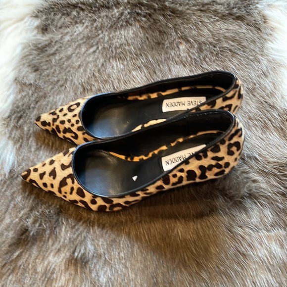 Steve Madden animal print genuine leather heels NWT $100 - Picture 3 of 8